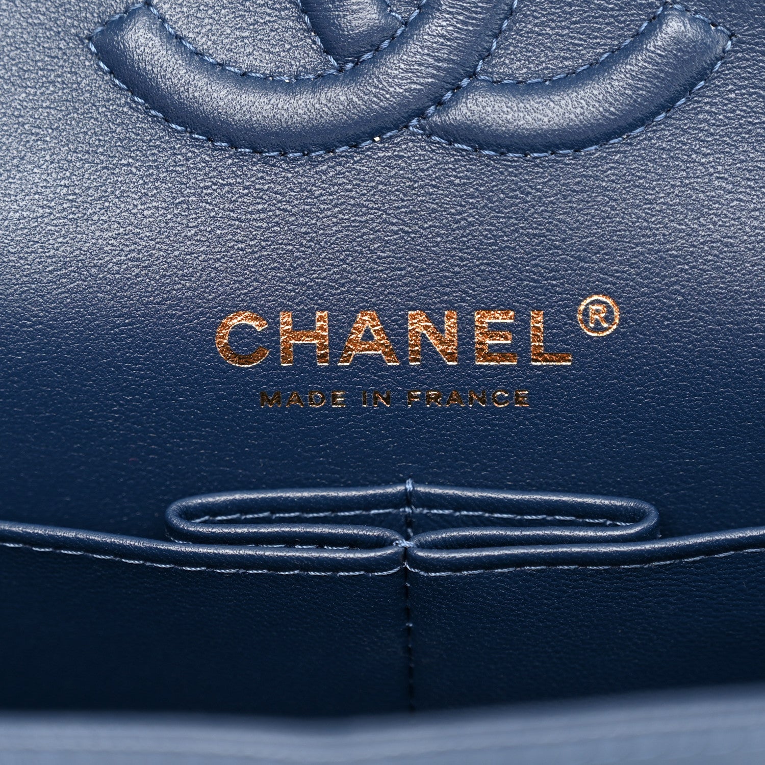 Chanel Caviar Quilted Small Double Flap Navy 6 of 10