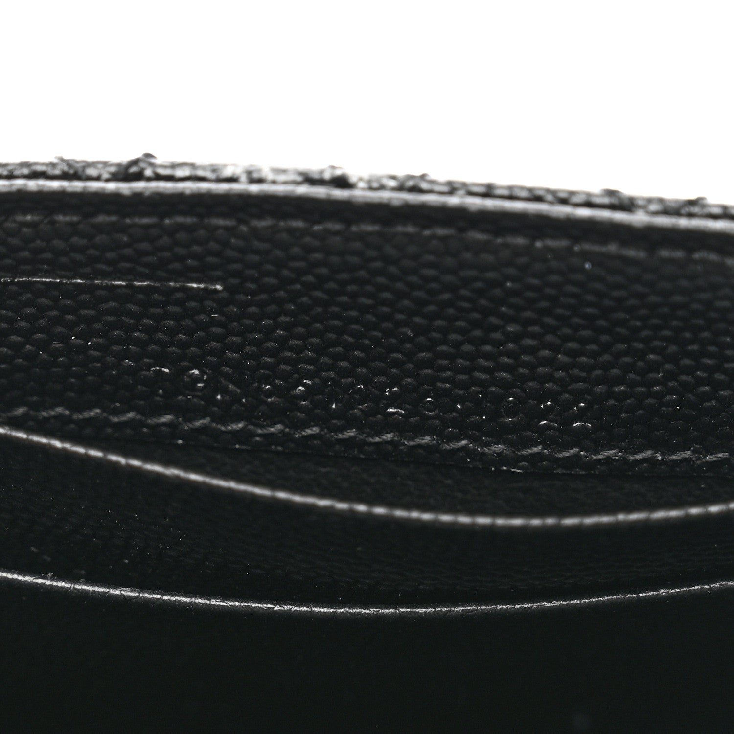Saint Laurent Grain De Poudre Textured Mixed Matelasse Triquilt Small Monogram Envelope Wallet Black 7 of 7