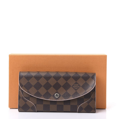 Louis Vuitton Damier Ebene Caissa Wallet Rose Ballerine 10 of 10