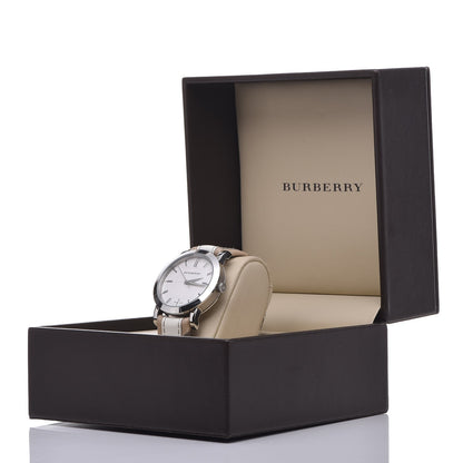 Burberry Stainless Steel Calfskin 38mm Nova Check Quartz Watch BU1379 7 of 7
