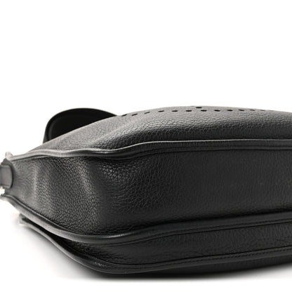 Hermes Taurillon Clemence Evelyne III PM Black 8 of 9