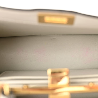 Fendi Shiny Nappa Petite Peekaboo I SEE U Satchel White 6 of 16