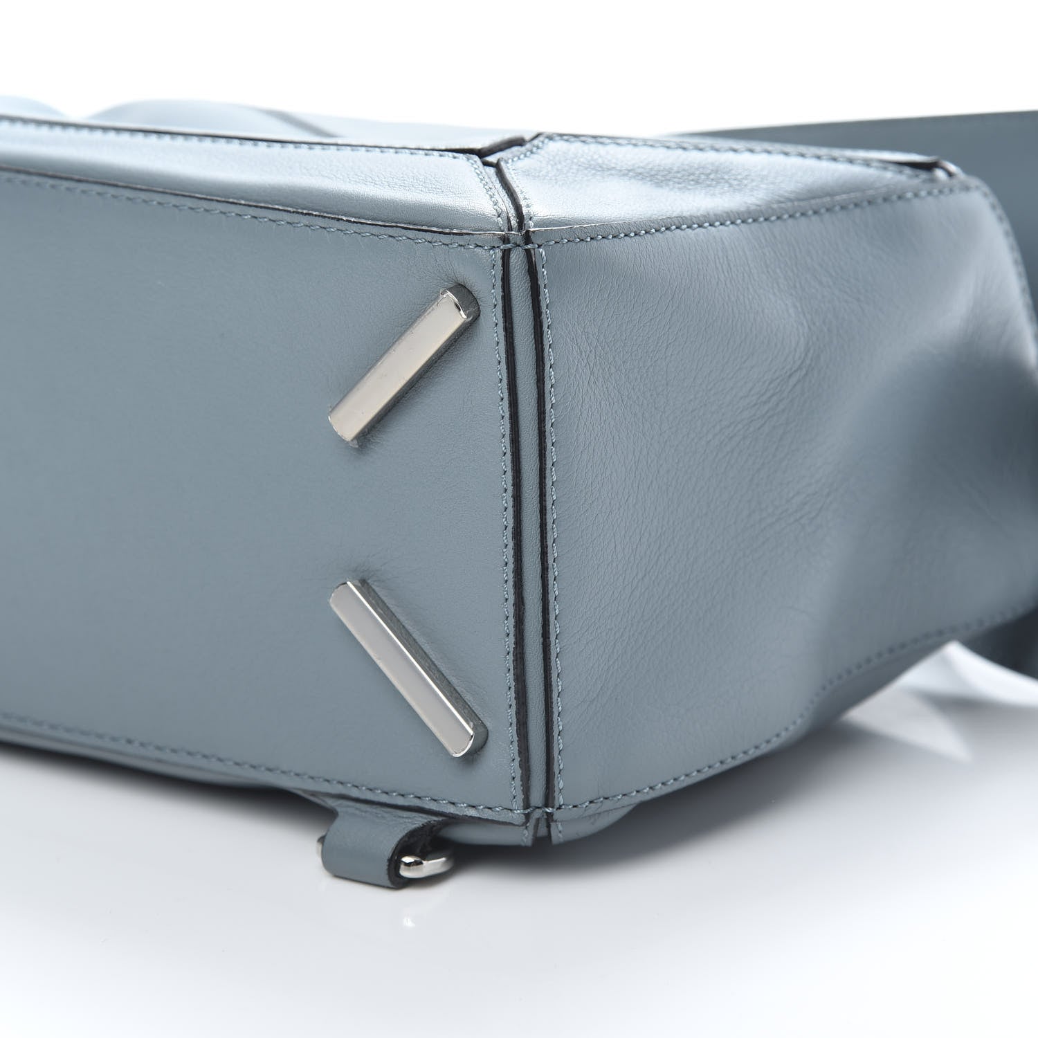Loewe Calfskin Small Puzzle Bag Stone Blue 10 of 12