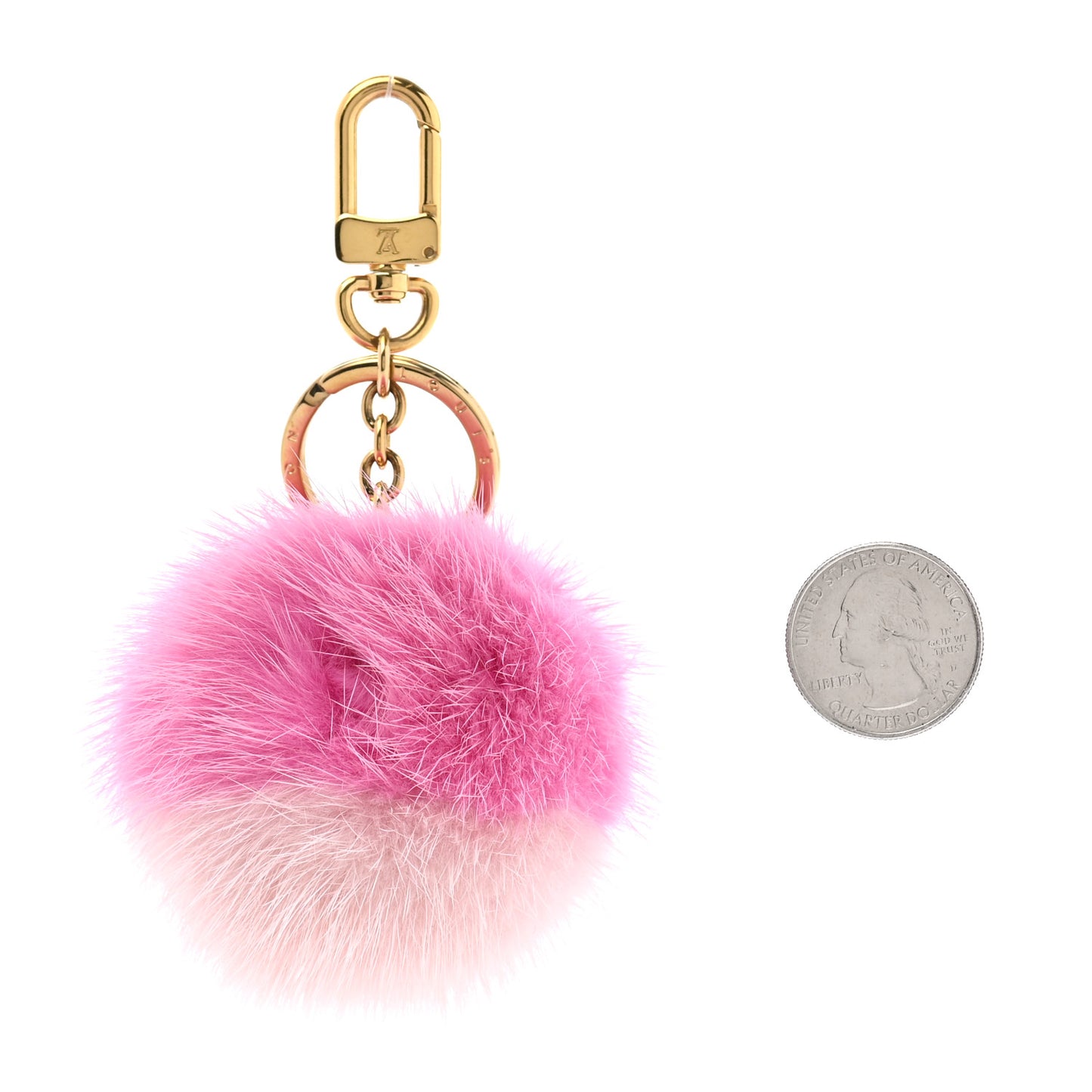 Mink Fluo Bubble Bag Charm Key Holder Pink