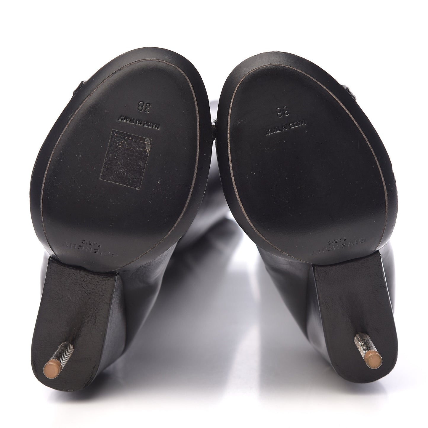 Calfskin Narlia Over The Knee Boots 38 Black