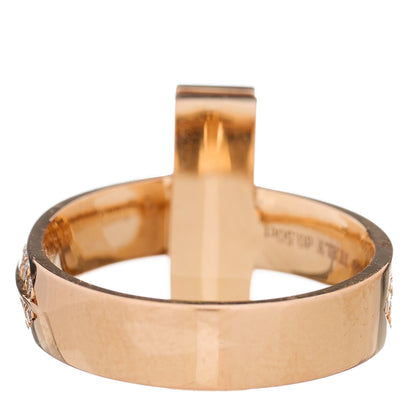 Tiffany 18K Rose Gold Diamond Wide T T1 Wide Ring 52 6 3 of 6