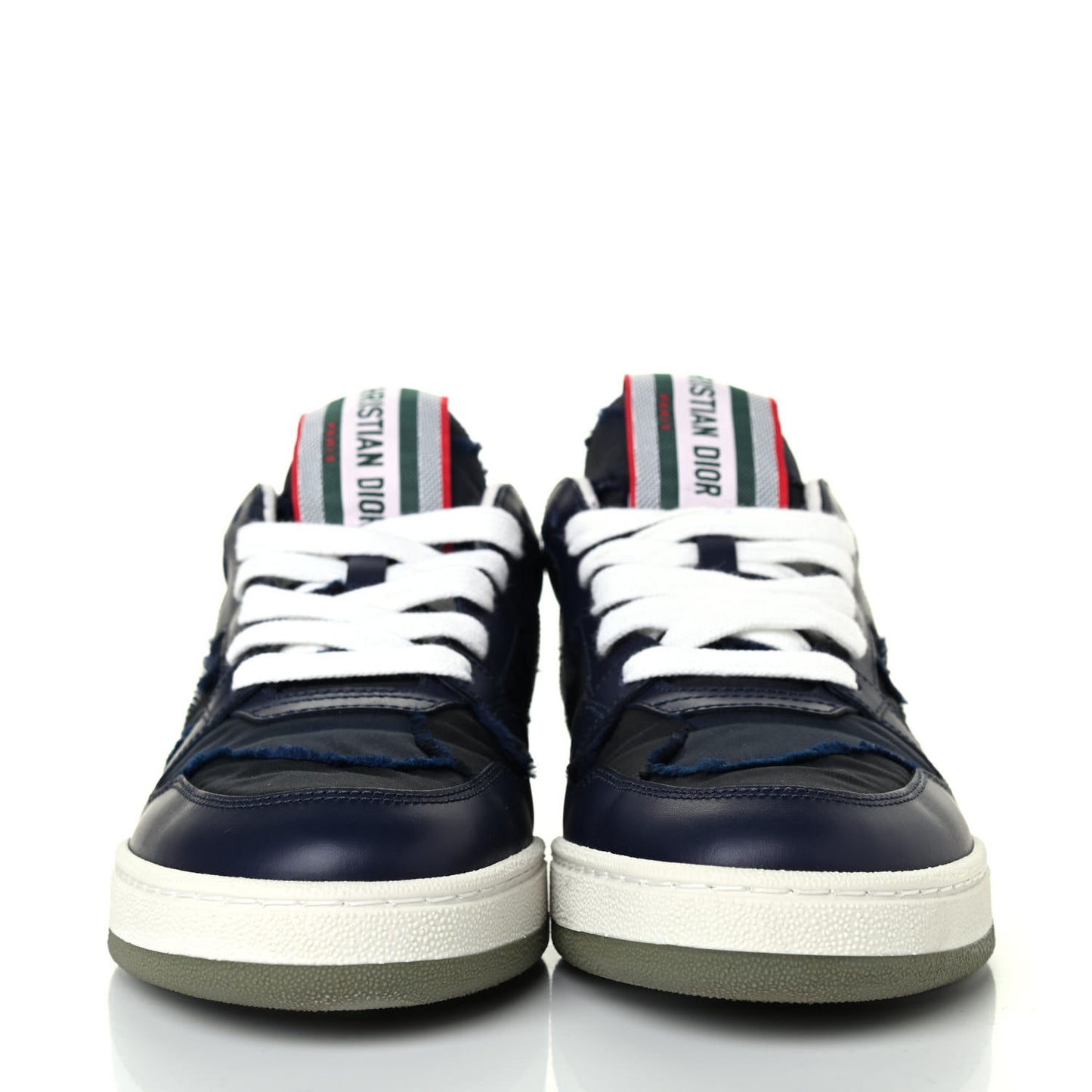 Technical Calfskin Sneakers 37.5 Blue