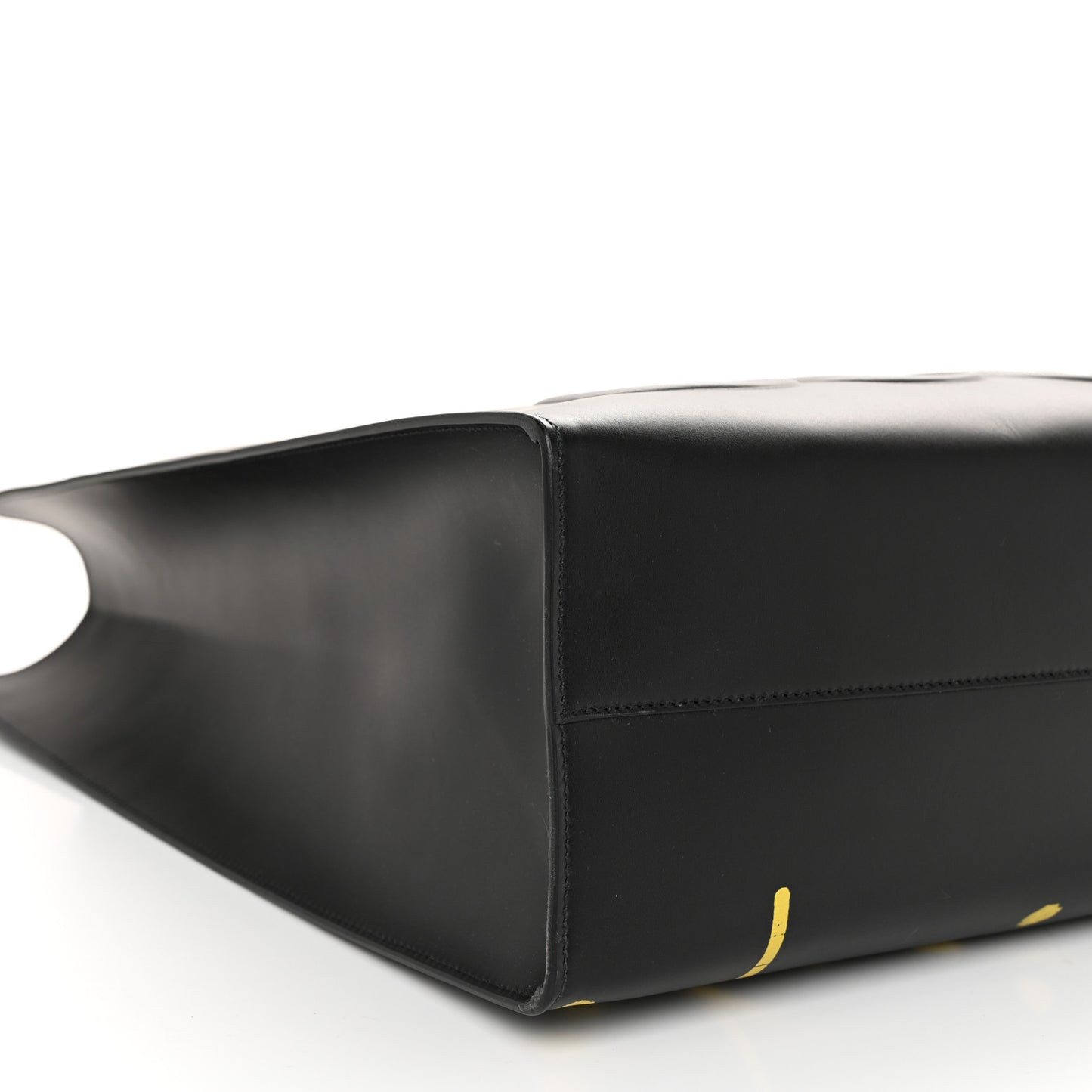 Calfskin GucciGhost Real Large XL Tote Black Yellow