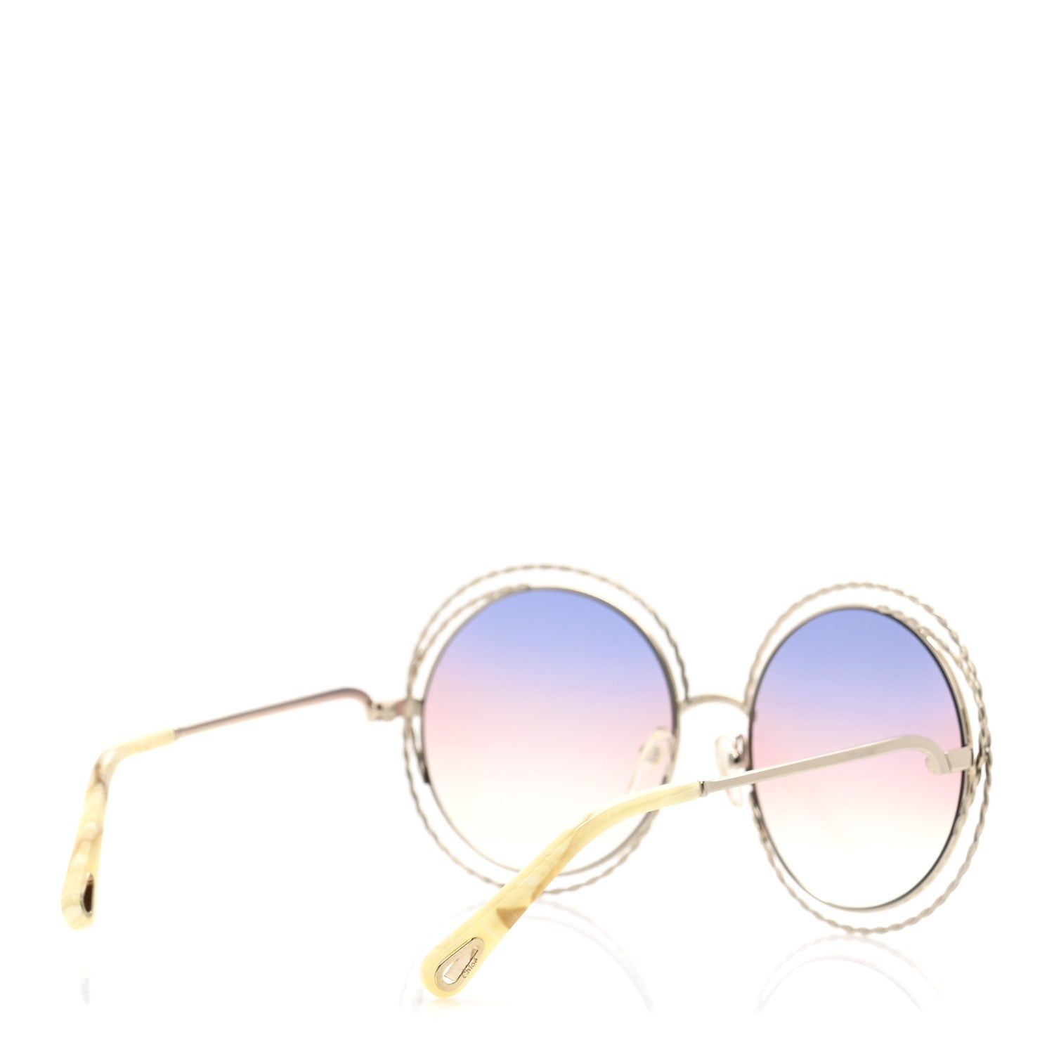 Chloe Oversized Round Carlina Oversized Round Sunglasses CE114ST Rainbow 4 of 7