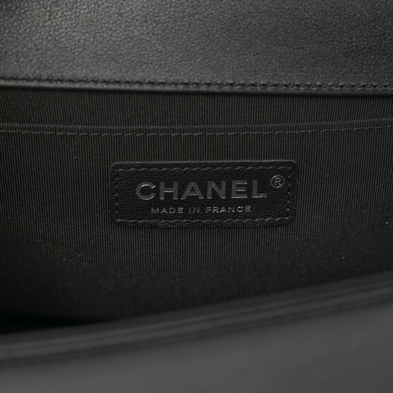 Chanel Calfskin Chevron Quilted Medium Boy Flap Black 7 of 11