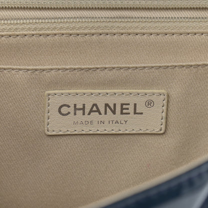 Chanel Vinyl Quilted In the Business Flap Bag Navy Blue 6 of 12