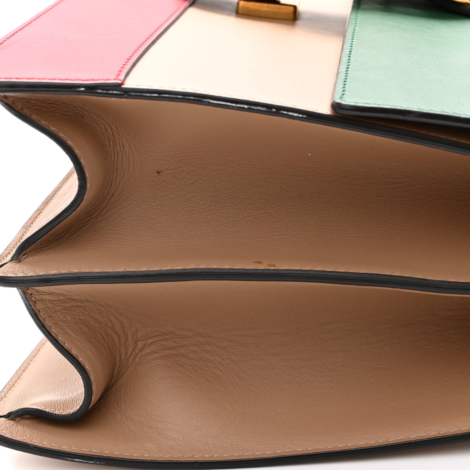 Gucci Moon Calfskin Web Large Dionysus Bamboo Top Handle Bag Camelia Bright Evergreen Hibiscus Red 16 of 16