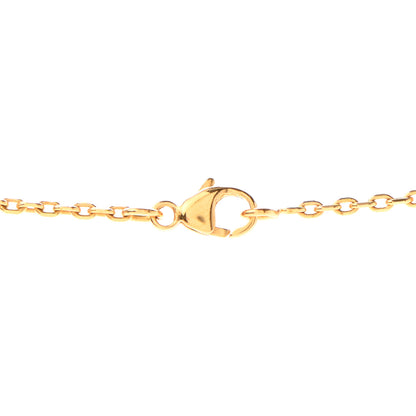 Hermes Lacquered Gold Pop H Pendant Necklace Marron Glace 4 of 6