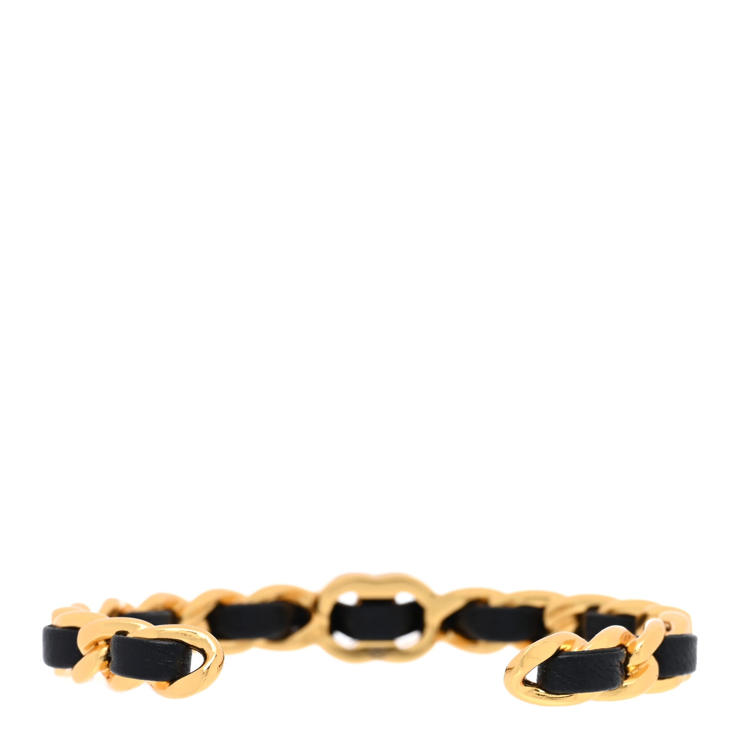 Chanel Lambskin CC Turnlock Chain Bracelet Black 3 of 5