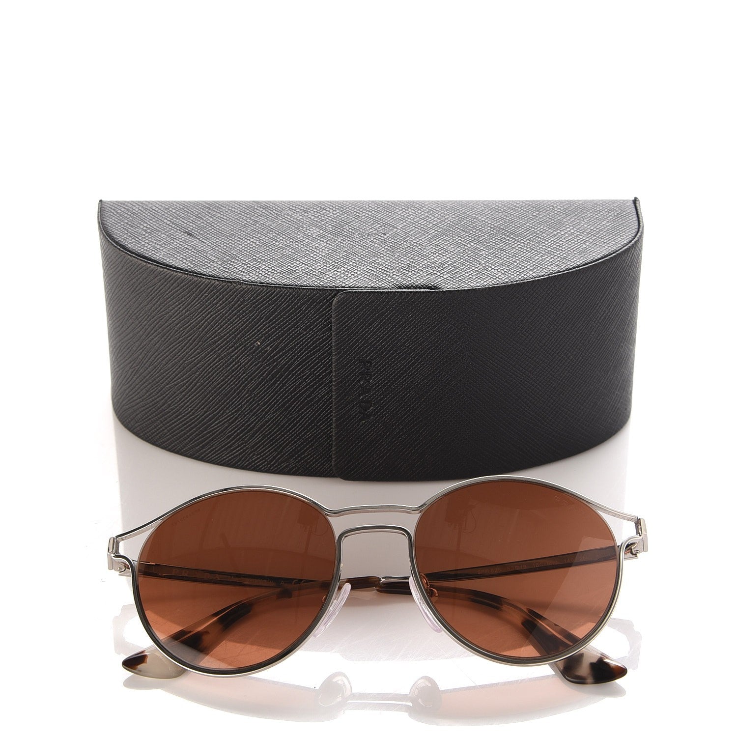 Prada Mirrored Cinema Sunglasses SPR 62S Brown 8 of 8