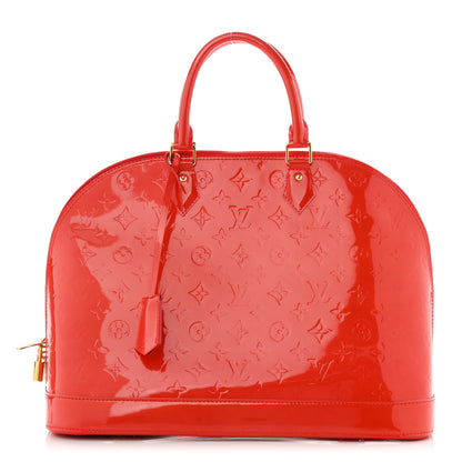 Louis Vuitton Vernis Alma GM Rouge Grenadine 1 of 9
