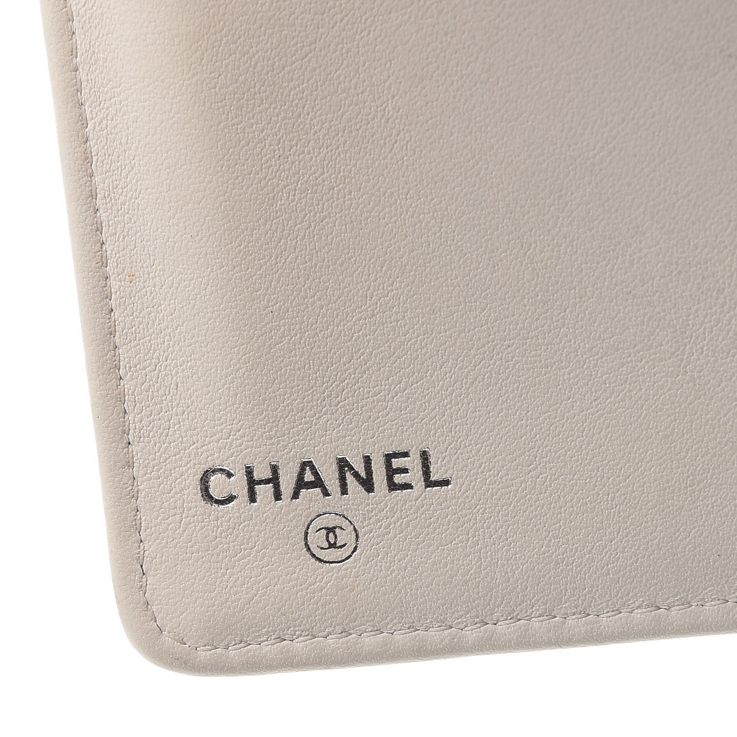 Chanel Calfskin Diamond Stitched Yen Wallet Dark Navy Blue 6 of 14