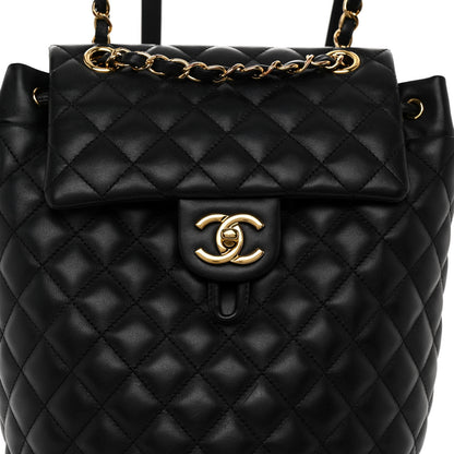 Chanel Lambskin Quilted Small Urban Spirit Backpack Black 7 of 9