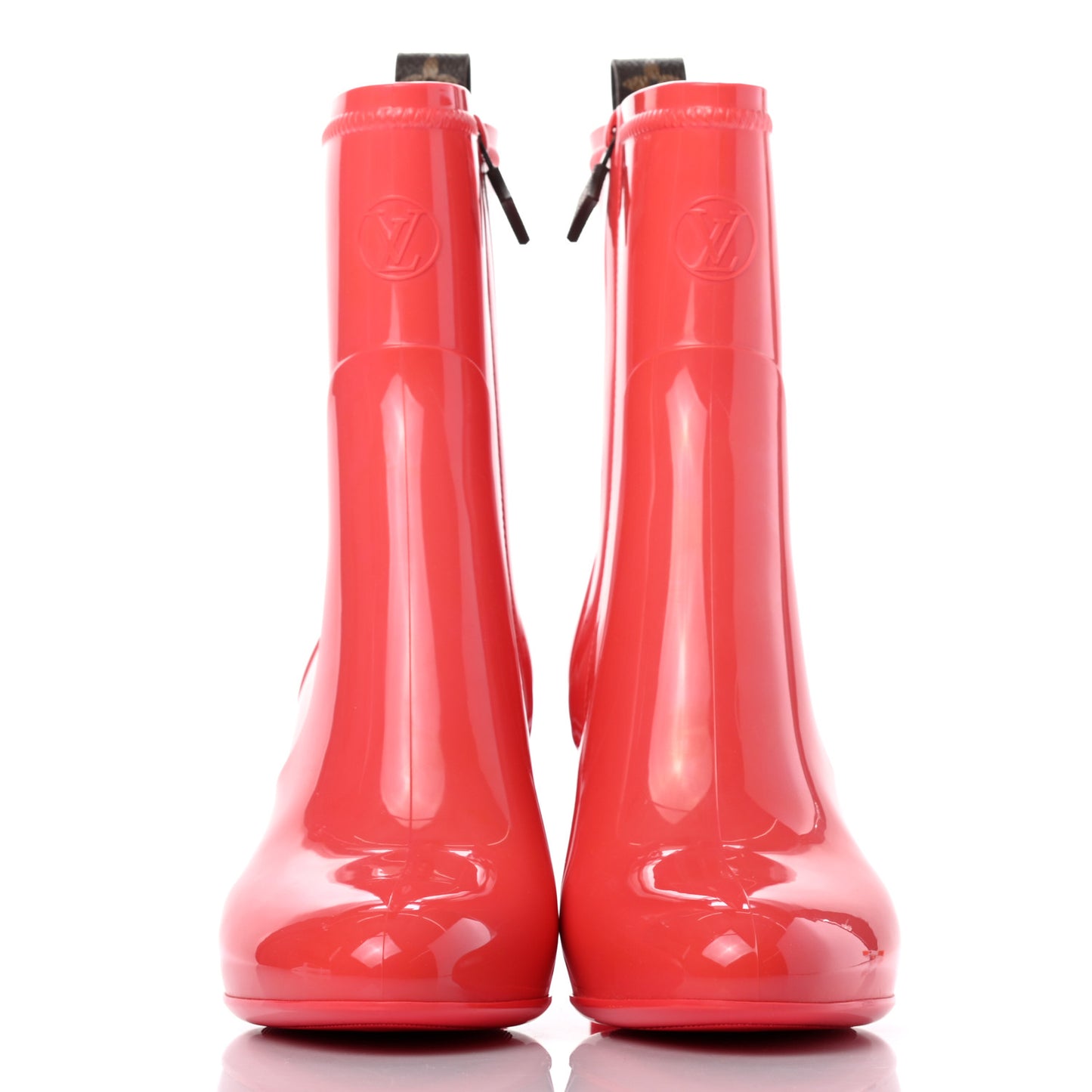 Rubber Silhouette Ankle Boots 39 Corail