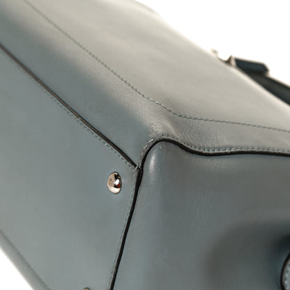 Fendi Vitello Baltico Dolce DotCom Satchel Riviera Blue Notte 11 of 12