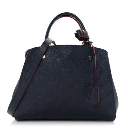 Louis Vuitton Empreinte Montaigne MM Marine Rouge 1 of 10