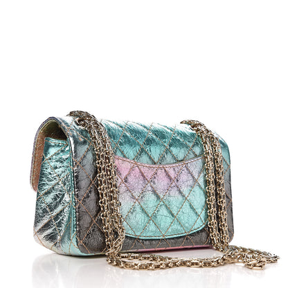 Chanel Metallic Goatskin Quilted Mini 2.55 Reissue Flap Multicolor 2 of 10