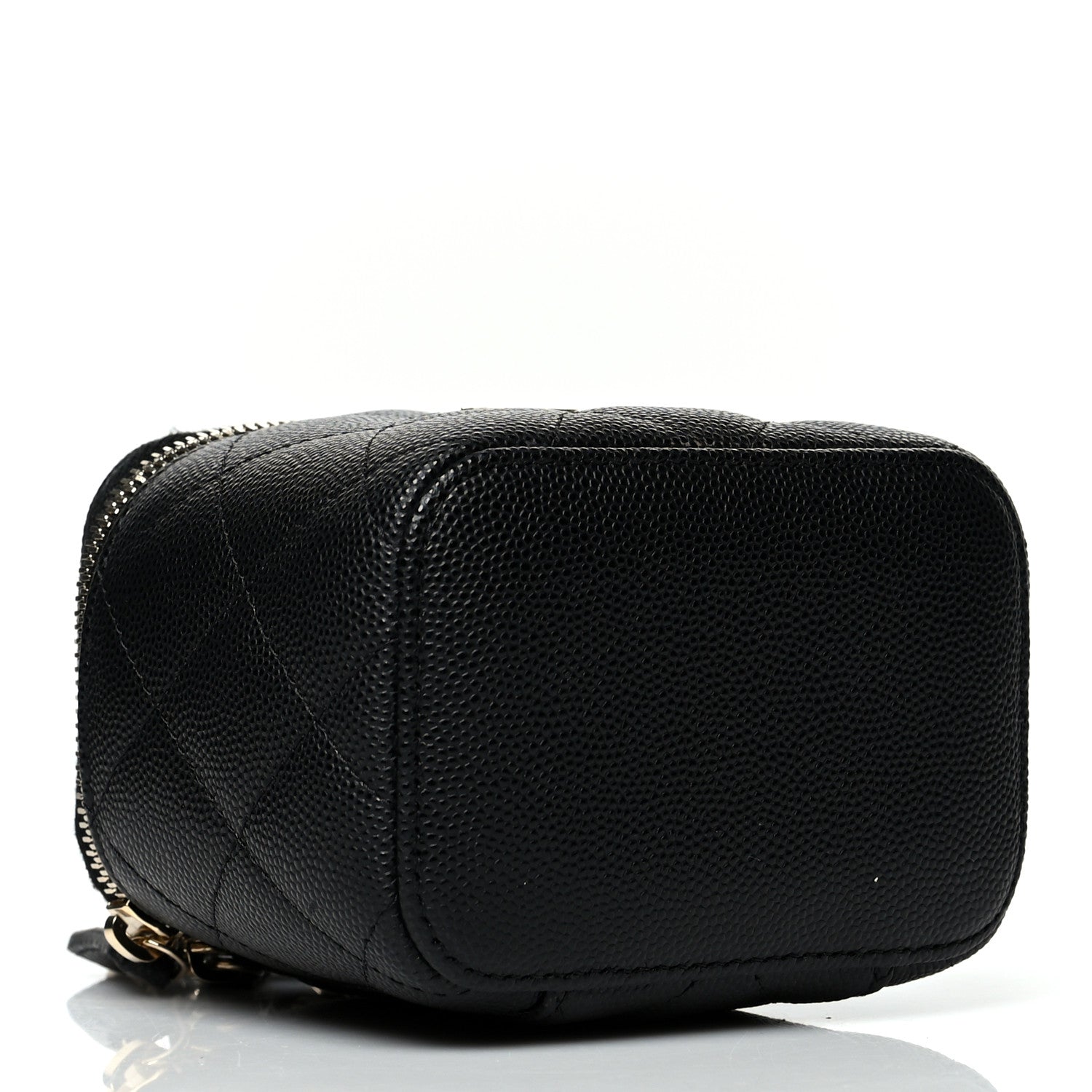 Chanel Caviar Quilted Mini Vanity Case With Chain Black 4 of 11