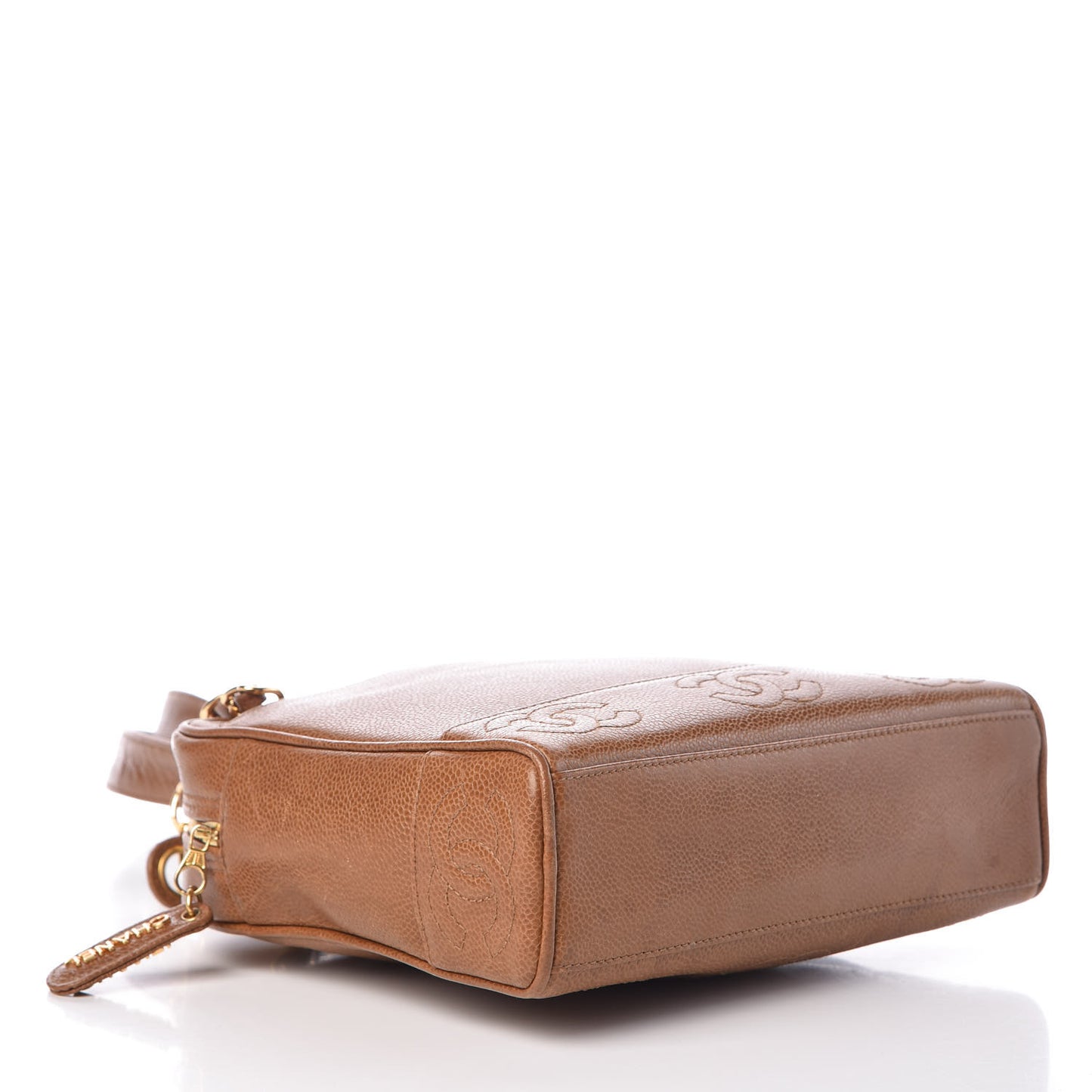 Caviar CC Shoulder Bag Light Brown