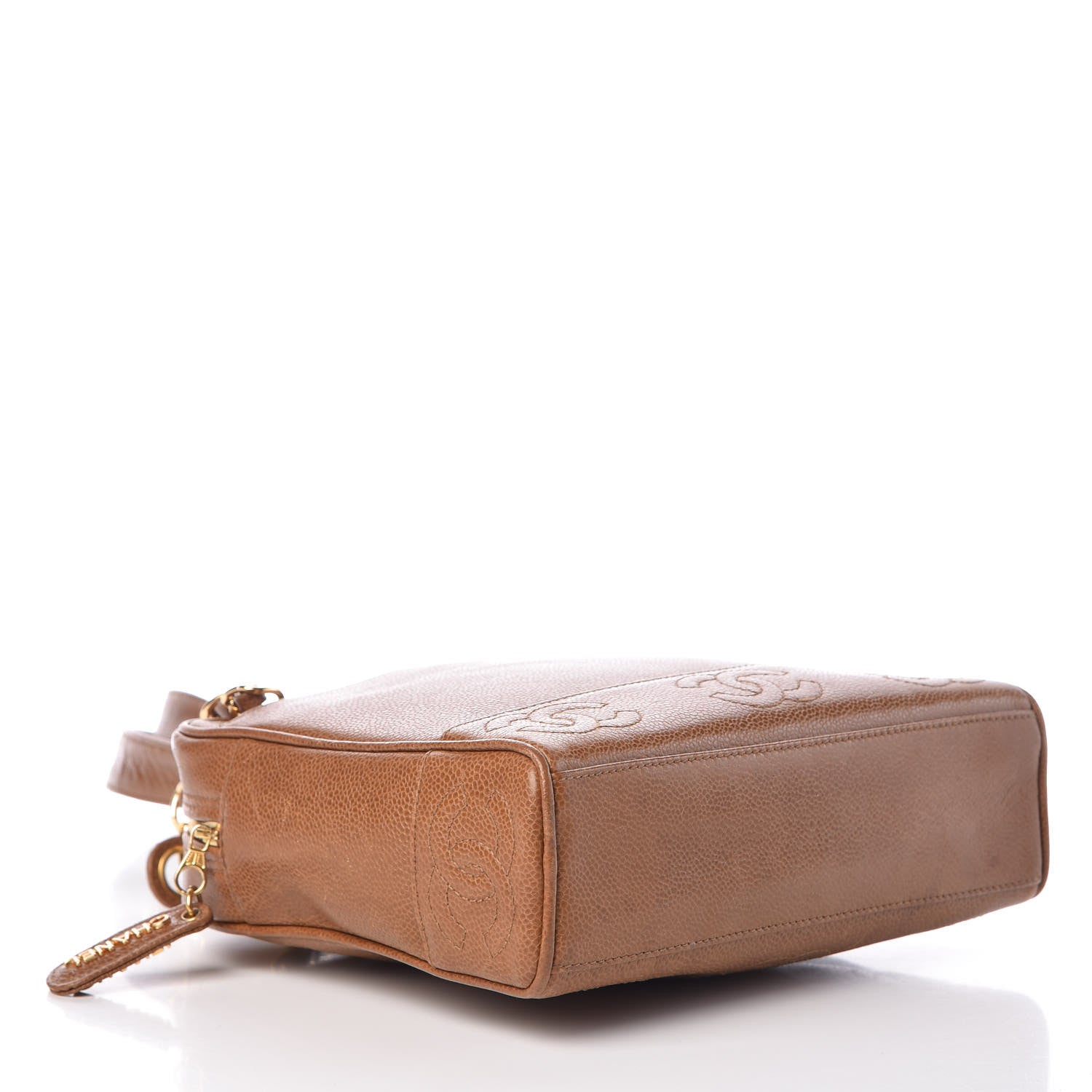 Chanel Caviar CC Shoulder Bag Light Brown 4 of 14