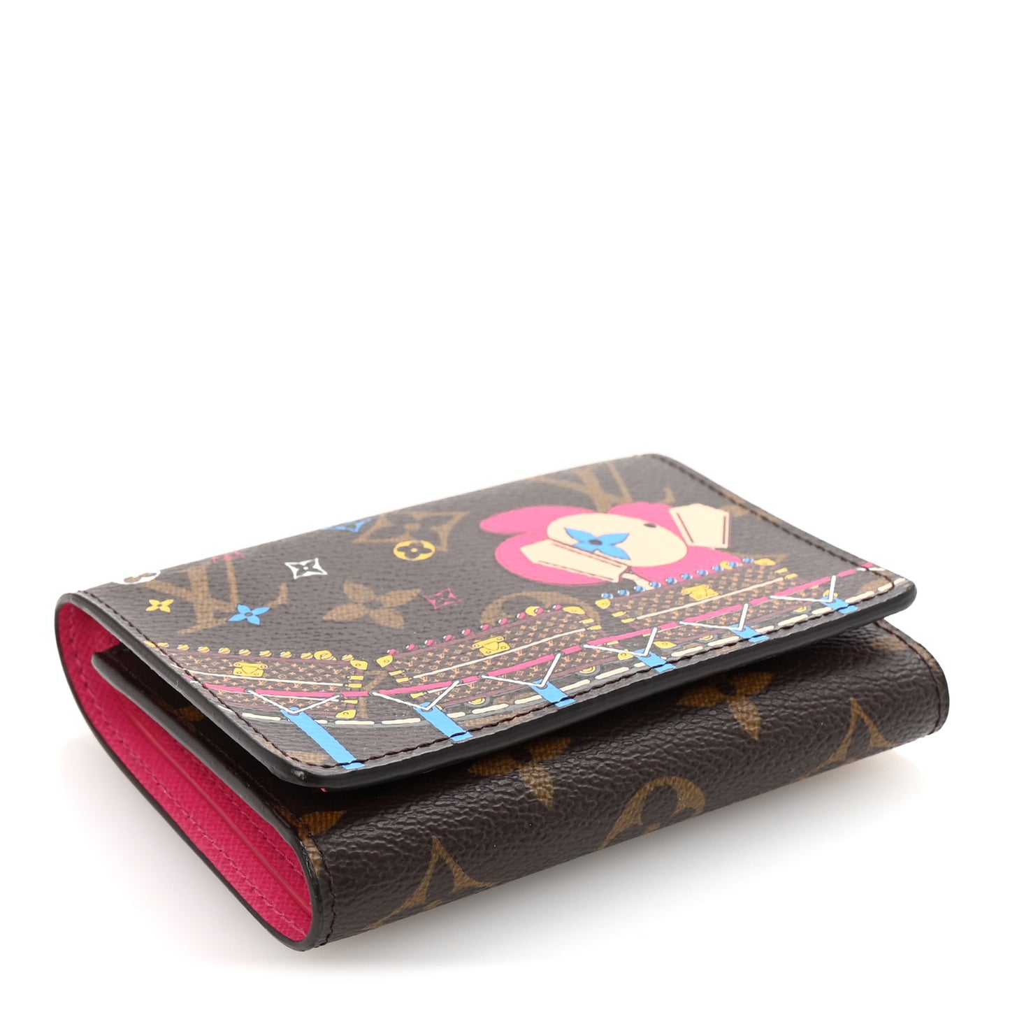Monogram 2020 Christmas Animation Roller Coaster Victorine Wallet Pivoine