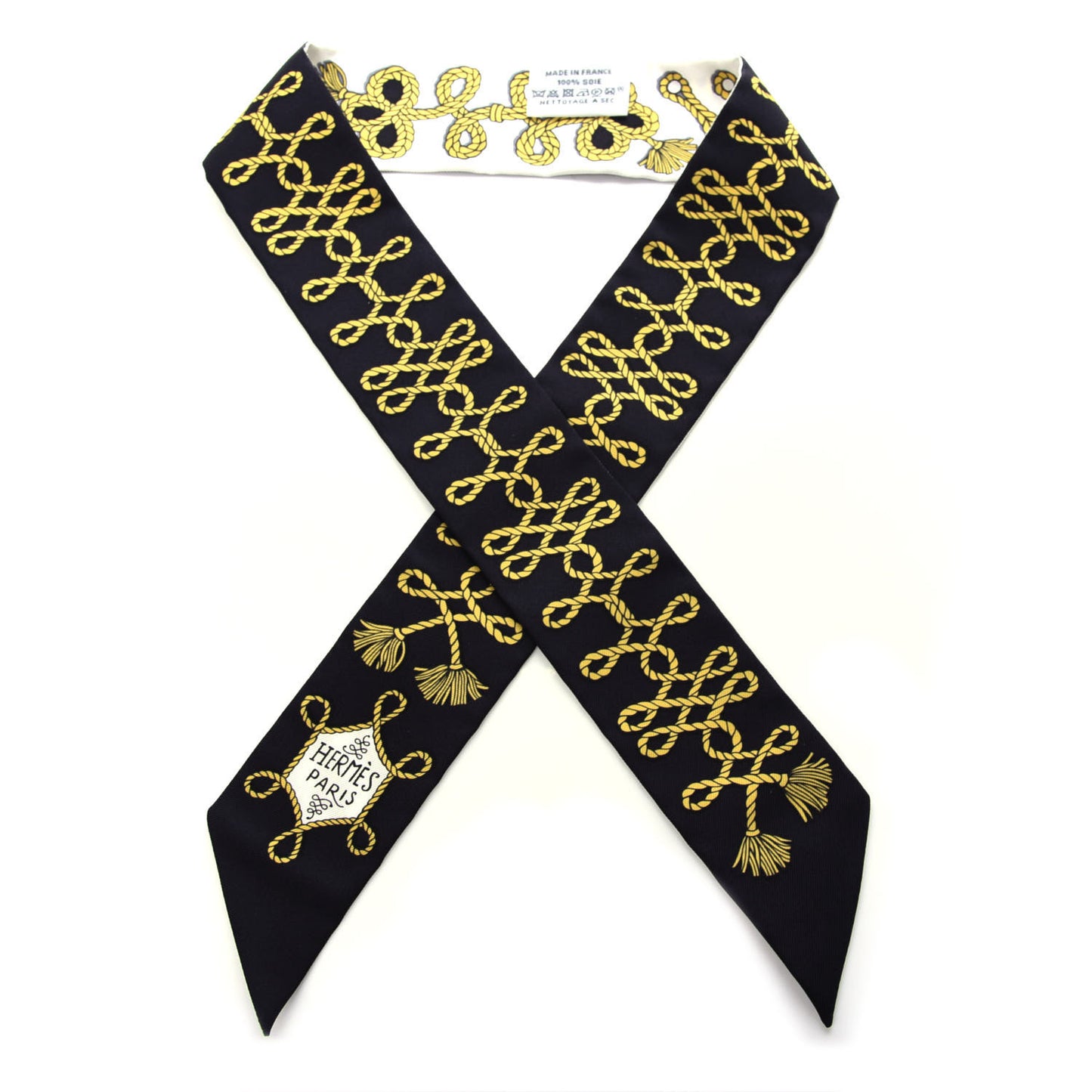 Silk Galons Et Brandebourg Twilly Black Gold White