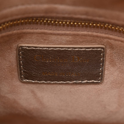 Christian Dior Metallic Lambskin Cannage Small My ABCDior Lady Dior Gold 6 of 11