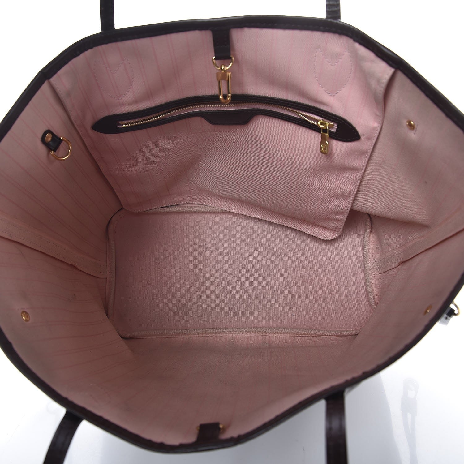 Louis Vuitton Damier Ebene Neo Neverfull MM Rose Ballerine 5 of 12