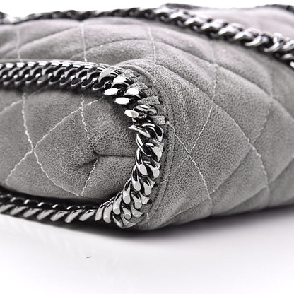 Stella McCartney Shaggy Deer Quilted Small Falabella Tote Grey 10 of 12