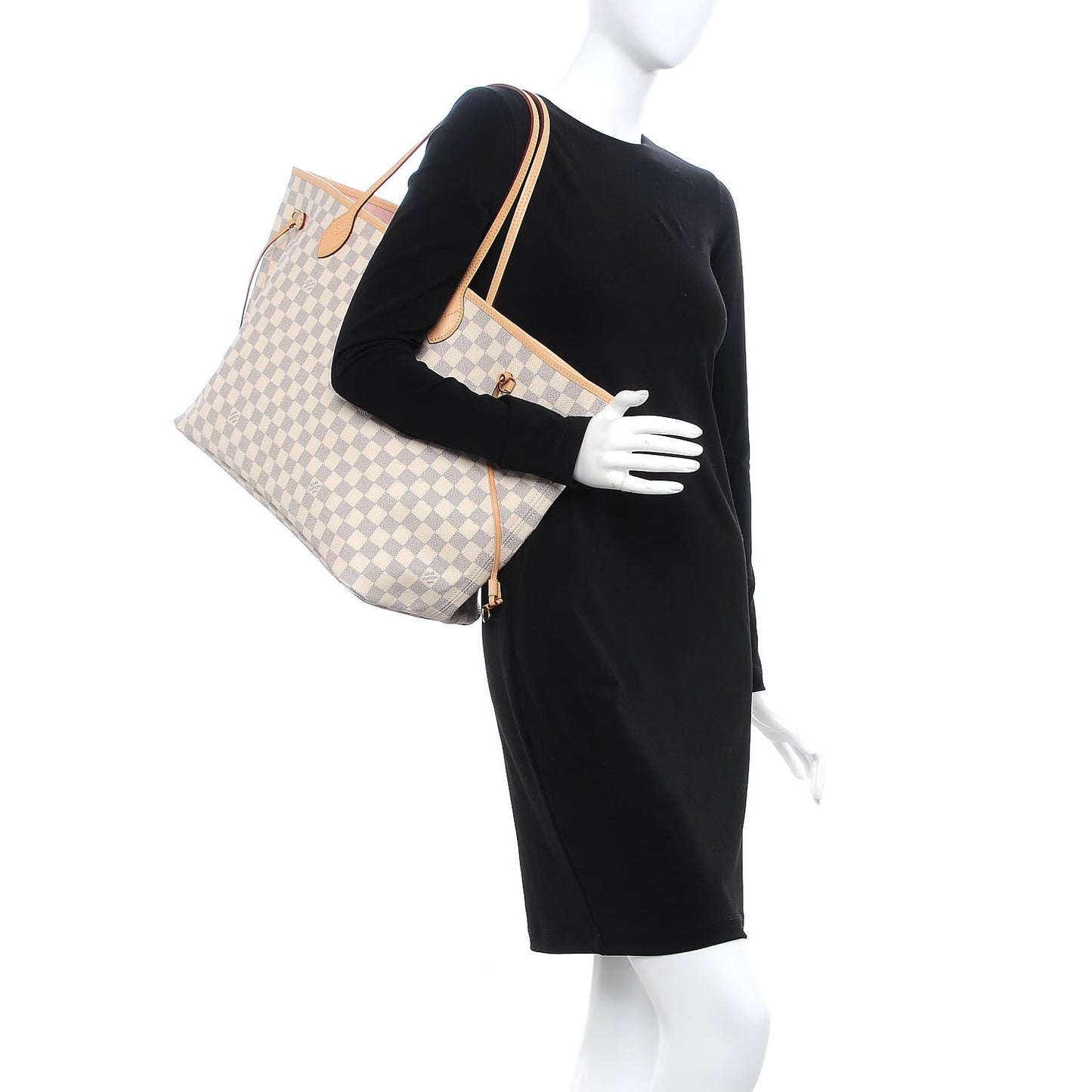 Damier Azur Neo Neverfull GM Rose Ballerine