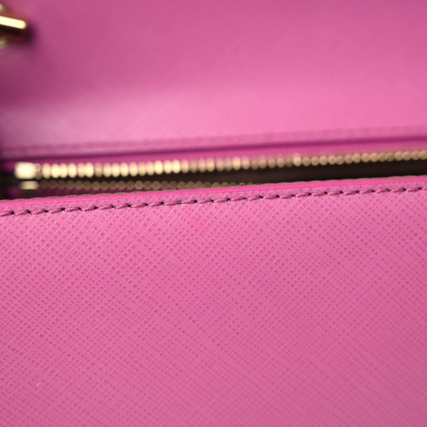 Printed Calfskin Vara Bow Chain Flap Crossbody Fuchsia