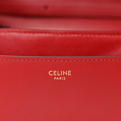 Celine Box Calfskin Medium Classic Box Flap Bag Red 7 of 12