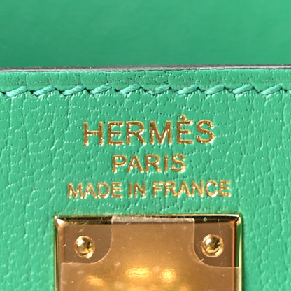 Hermes Chevre Chamkila Kelly Sellier 25 Menthe 6 of 11