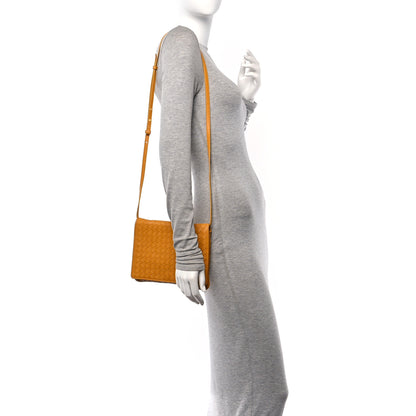 Bottega Veneta Nappa Intrecciato Flap Crossbody Orange 2 of 11