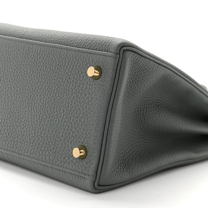 Hermes Togo Kelly Retourne 28 Vert Amande 8 of 10