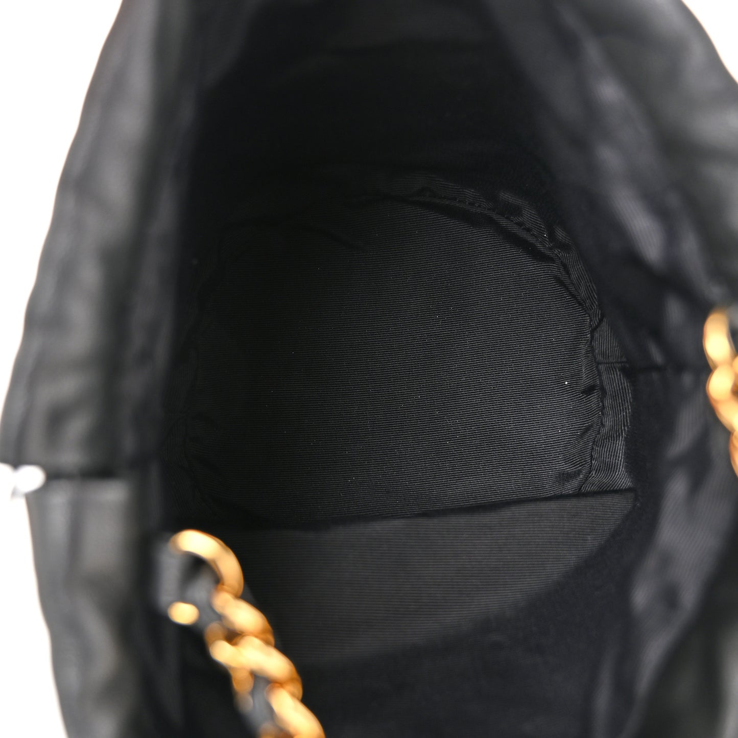 Smooth Calfskin Aria Bucket Bag Black