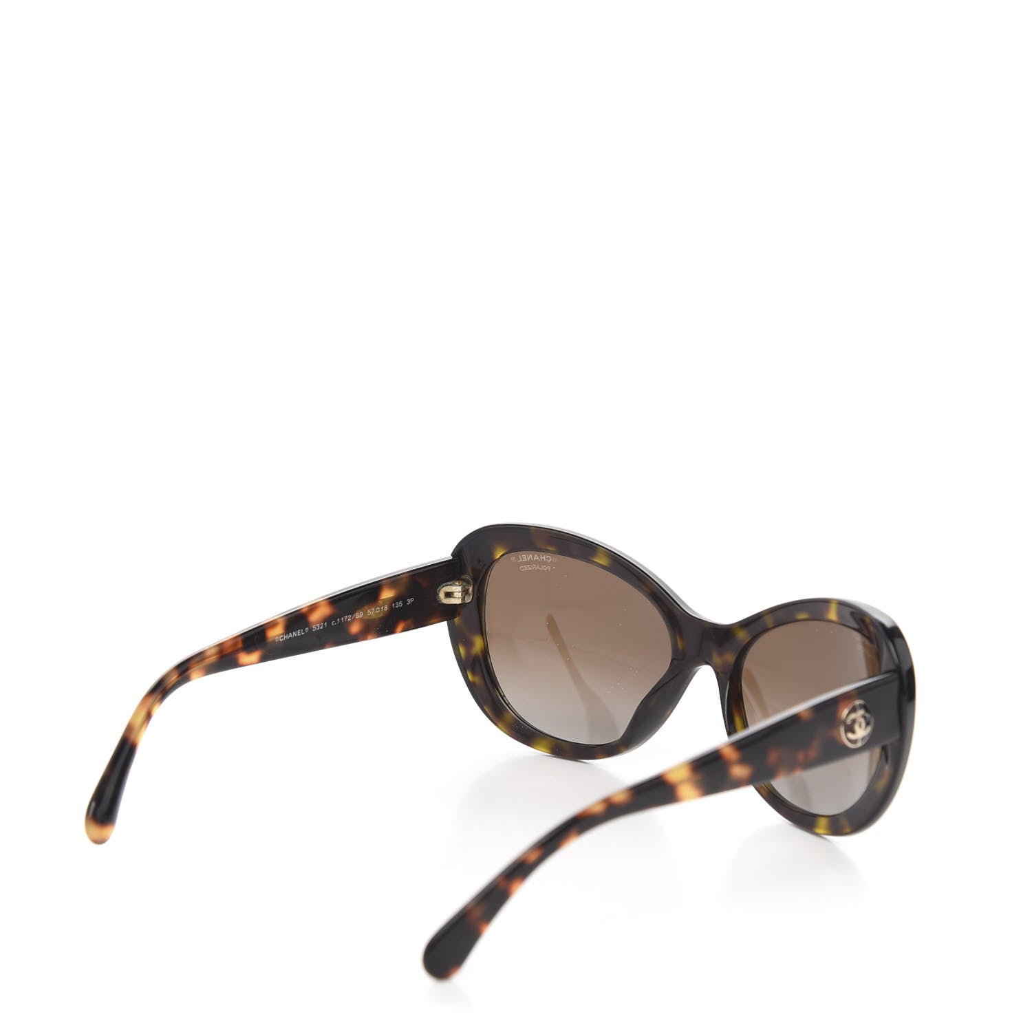 Chanel Acetate Polarized Cat Eye Sunglasses 5321 Tortoise 4 of 7
