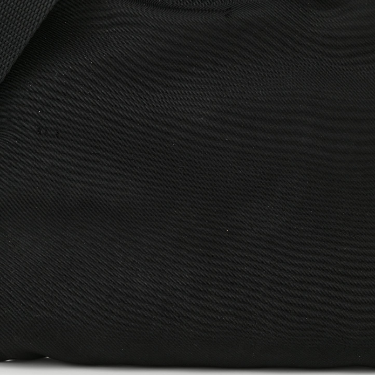 Tessuto Nylon Flat Messenger Bag Black