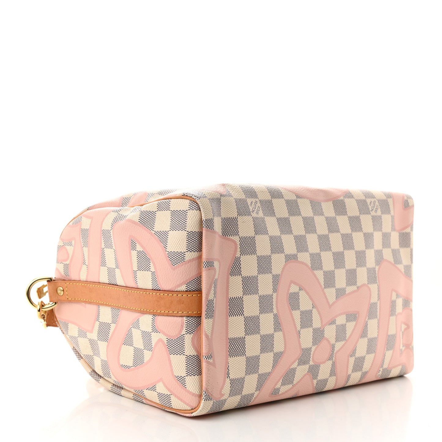 Damier Azur Tahitienne Speedy Bandouliere 30 Rose Ballerine