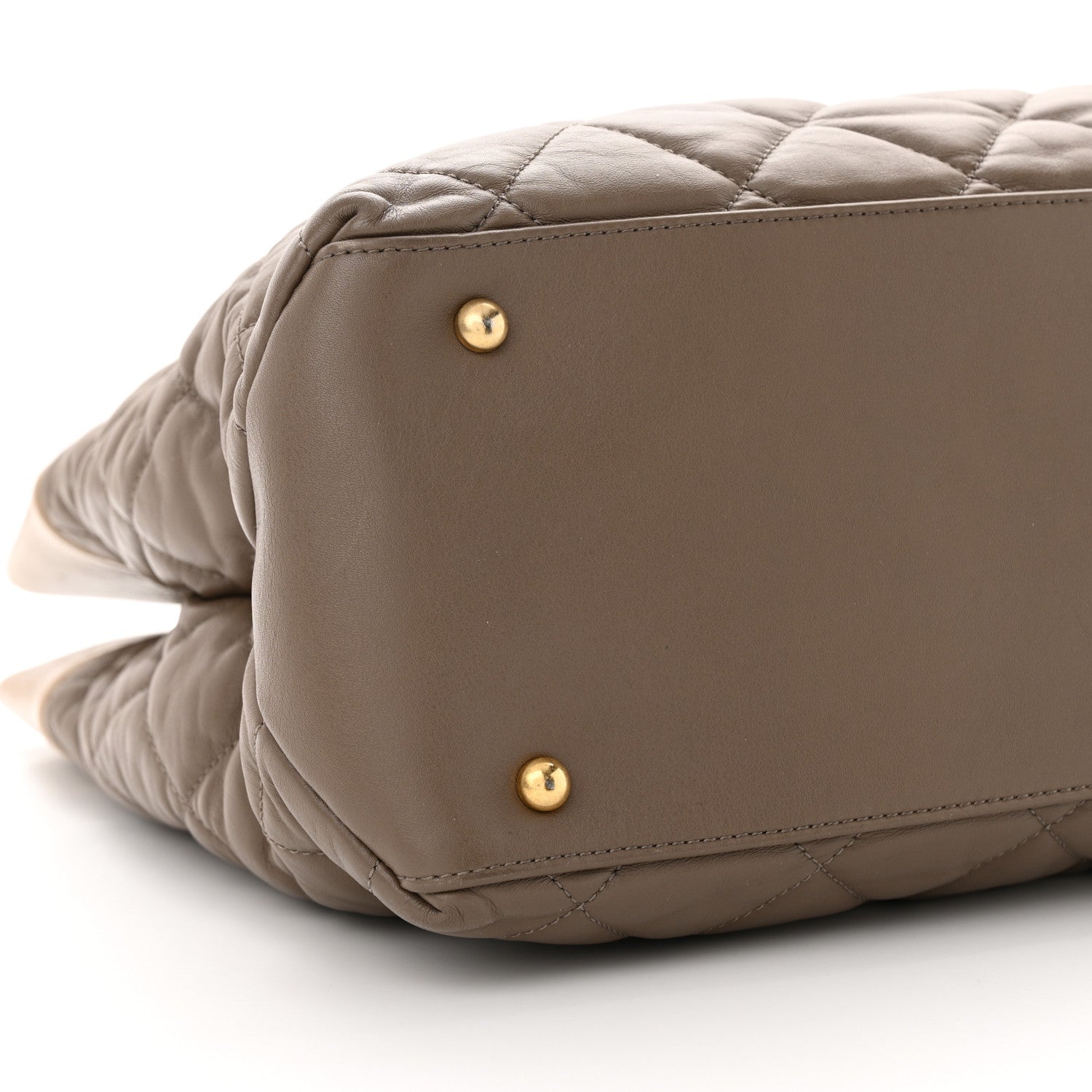 Chanel Calfskin Quilted Large Soft Elegance Tote Beige 9 of 14