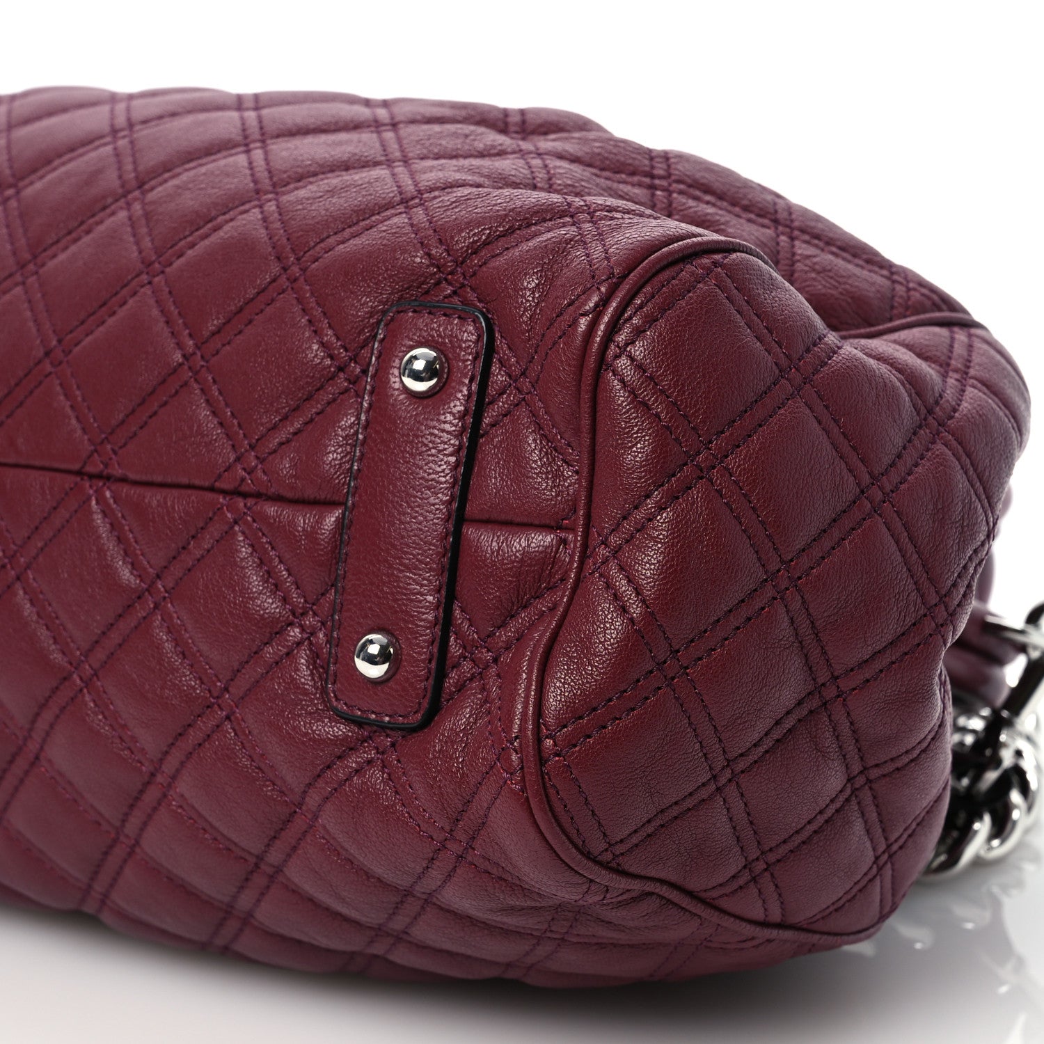 Marc Jacobs Calfskin Quilted Stam Bag Cherry 10 of 10
