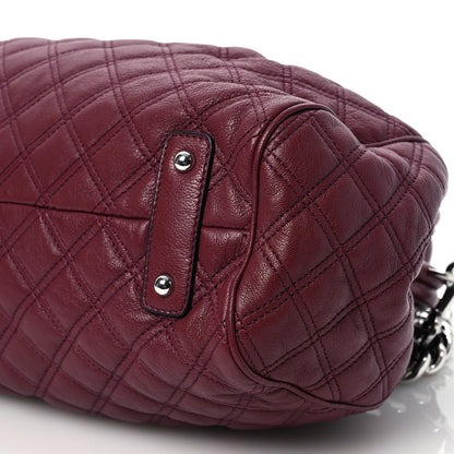 Marc Jacobs Calfskin Quilted Stam Bag Cherry 10 of 10