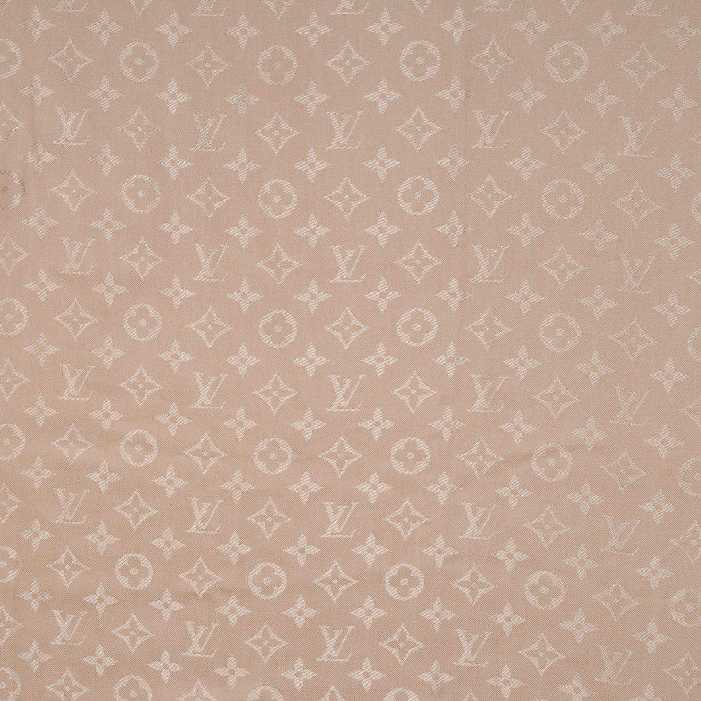 Wool Silk Monogram Shawl Nude