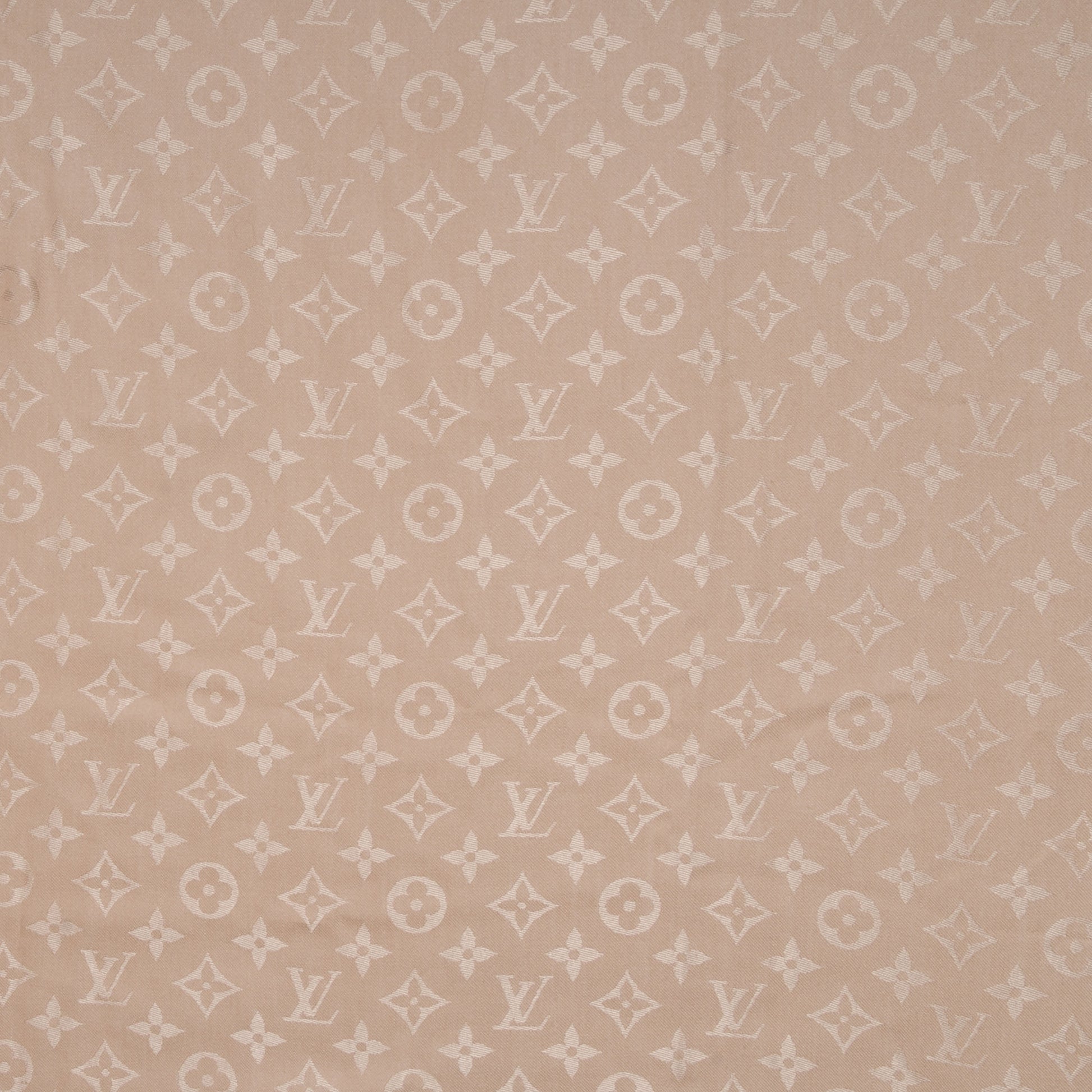 Louis Vuitton Wool Silk Monogram Shawl Nude 1 of 6