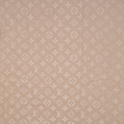 Louis Vuitton Wool Silk Monogram Shawl Nude 1 of 6